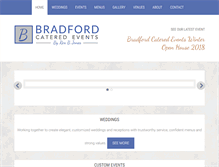 Tablet Screenshot of bradfordevents.com